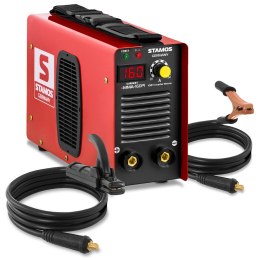 Kompaktowa niezawodna spawarka MMA IGBT Hot Start 160A 230V S-MMA-160PI Stamos Germany