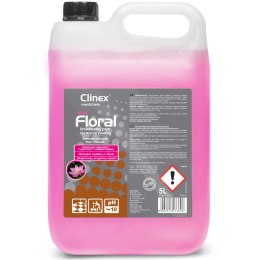 Płyn do mycia podłóg bez smug połysk zapach CLINEX Floral - Blush 5L Clinex