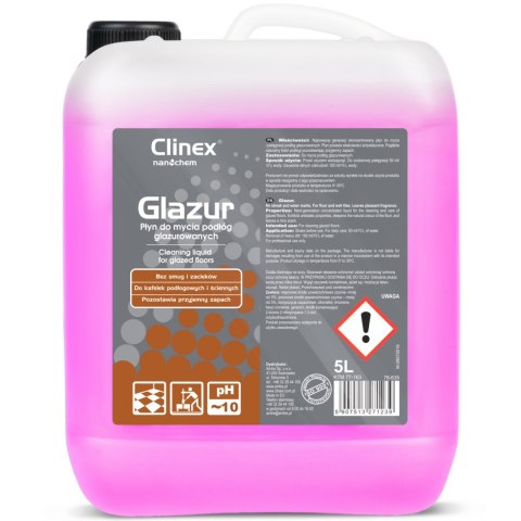 Płyn do mycia podłóg płytek glazury kamienia CLINEX Glazur 5L Clinex