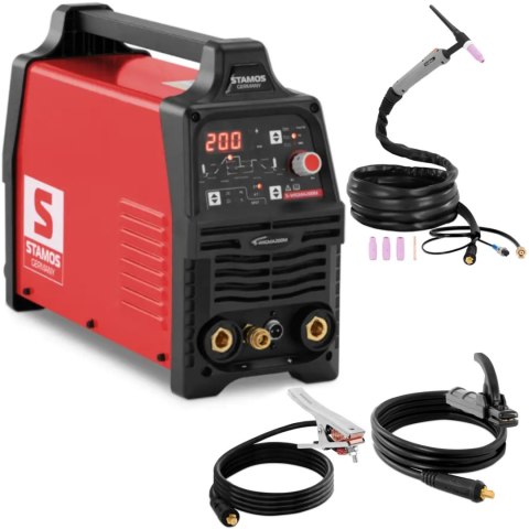 Spawarka TIG MMA Hot Start Pulse ARC-Force LED 200 A Stamos Germany