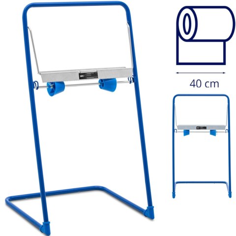 Stojak podajnik na czyściwo przemysłowe podłogowy szer. 40 cm śr. 50 cm do 10 kg MSW