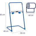 Stojak podajnik na czyściwo przemysłowe podłogowy szer. 40 cm śr. 50 cm do 10 kg MSW