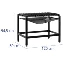 Stół do ręcznego cięcia plazmą warsztatowy STAL 120 x 80 cm Stamos Germany
