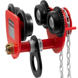 Wózek suwnicowy belkowy ręczny podwieszany z łańcuchem 90-130 mm 3000 kg Steinberg Systems