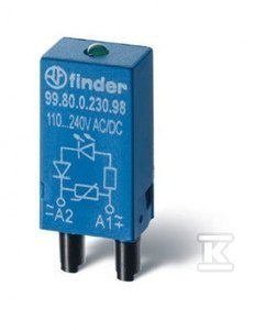 EMC LED ZIELONY+WARYSTOR 6-24VAC/DC FINDER