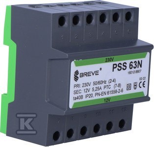 TRANSFORMATOR PSS 63N 230/ 12V BREVE