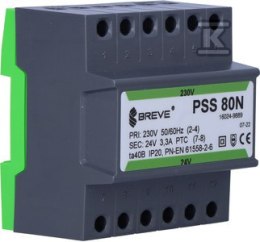 TRANSFORMATOR PSS 80N 230/ 24V BREVE