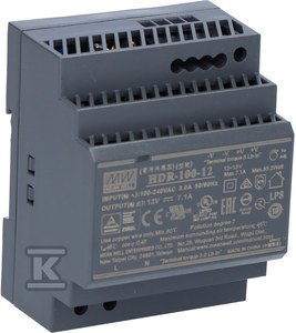 ZASILACZ NA SZYNĘ DIN 85,2W 12VDC MEAN WELL