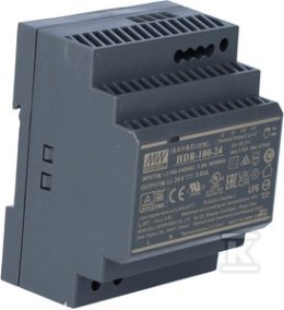 ZASILACZ NA SZYNĘ DIN 92W 24VDC MEAN WELL