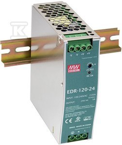 ZASIL.NA SZYNĘ DIN 120W 24V 5A MEAN WELL