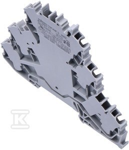 ZŁĄCZ.3-PIĘTR.2,5MM L/L/L SZARA TOPJO WAGO