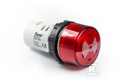 BUZZER MONOBL.24V AC/DC PODŚW.CZERW. EMAS