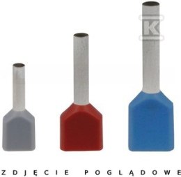 KOŃCÓWKA KABLOWA HI 2X0,75/8 (100 SZT. ERGOM