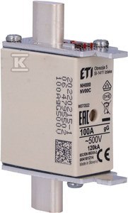 NH000 GG 100A/500V WKŁADKA TOP. KOMBI ETI