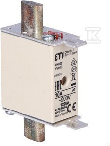NH000 GG 10A/500V WKŁADKA TOP. KOMBI ETI