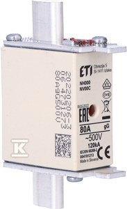 NH000 GG 80A/500V WKŁADKA TOP. KOMBI ETI