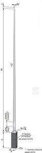SŁUP NT S-80P 6-KĄT/ŚCIANKA 3MM ELEKTROMONTAŻ