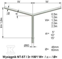 WYSIĘG.NT ST 1/2R/1,5M/15ST. ELEKTROMONTAŻ