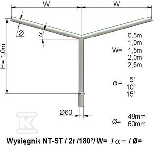 WYSIĘG.NT ST 1/2R/1,5M/15ST. ELEKTROMONTAŻ