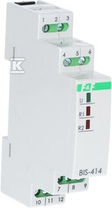 BIS-414-PRZEK.BISTAB230V~,2X10A,TH35 F&F