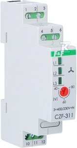 CZF-311 CZUJ.ZAN.FAZ 3X400V+N 10A 1P 1M F&F