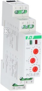 PCS-519DUO-PRZEK.CZAS.230V,2P,2X8A,1MOD. F&F