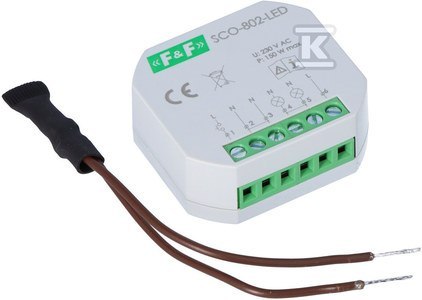 SCO-802-LED ŚCIEM.OŚWIETL.LED Z PAMIĘ F&F