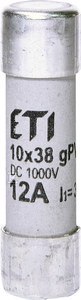 WKŁADKA CYLIND.CH10X38 GPV 12A/1000V DC ETI