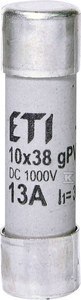 WKŁADKA CYLIND.CH10X38 GPV 13A/1000V DC ETI