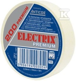 ELECTRIX 200 PREMIUM TAŚMA IZOL.BIAŁA ANTICOR