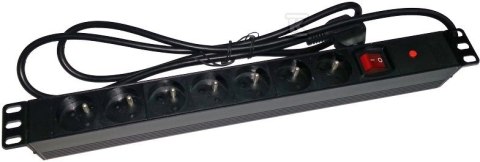 LISTWA ZASIL. 19" 7XCEE 7/5-7/7 WYŁ/ZAB ALANTEC