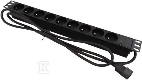 LISTWA ZASIL. 19" 9 X CEE 7/5 IEC320 C14 ALANTEC