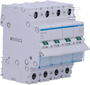 MOD.ROZŁĄCZ.IZOL.4P 63A 400VAC HAGER
