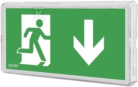 OPR.EXIT LED 1W 2-ZADAN.+ PU31 AWEX