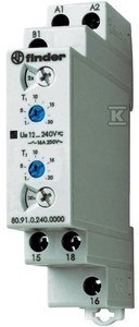 PRZEK.CZAS.12-240VAC/DC,1P,16A,250V,TH35 FINDER