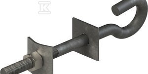 ŚRUBA HAKOWA M16 L160 OCYNK OGNIOWY ALPAR