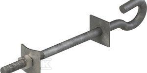 ŚRUBA HAKOWA M16 L250 OCYNK OGNIOWY ALPAR