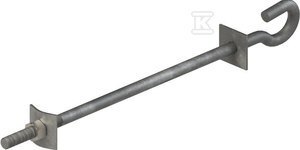 ŚRUBA HAKOWA M16 L420 OCYNK OGNIOWY ALPAR