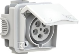GN.P/T PRZLO.ZA. 32A/5P/400V DESIGN IP44 PCE