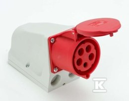 GN.STAŁE 32A/5P/400V PRZELOT.IP67 PCE