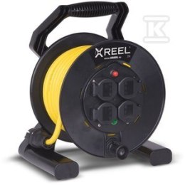 PRZEDŁ.1F 50M XREEL IP44 OW3X1,5 BĘBEN PCE