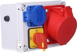 ROZDZ.STAC.32/5 GS WYŁ.0-1 KOŁO IP44 PCE