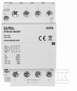 STYCZNIK 63A 4XNO 24V STM-63-40/24V ZAMEL