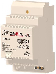 TRM-8 TRANSF.230/8V AC 15VA ZAMEL