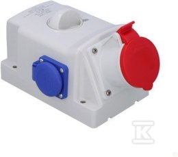 GN.Z WYŁ.0-1 16A/5P/2X230V IP44 OPTIMA- SCAME