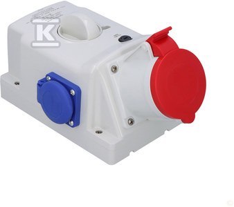 GN.Z WYŁ.0-1 32A/5P/2X230V IP44 OPTIMA- SCAME
