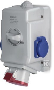 GN.Z WYŁ.0-1 32A/5P/230V IP44 OPTIMA-C. SCAME