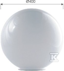 KLOSZ 400K-180PMMA BIAŁA KULA ROSA
