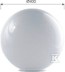 KLOSZ 400K-180PMMA BIAŁA KULA ROSA
