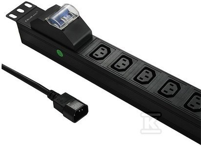 LISTWA ANTYPRZE.19" 1U 10A PDU 8XC13 QOLTEC